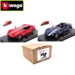 Bburago 1/43 2023 ferrari monza sp1-sp2- 2 car set, red/blue
