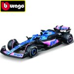 Bburago 1/43  2023 bwt racing renault alpine a523 #31 esteban ocon with helmet, blue,pink,black