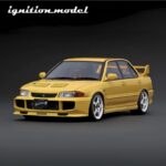 IGNITION 1/18 mitsubishi lancer evolution iii gsr ce9a, yellow