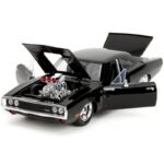 JADA #253203101 1/24 : FAST AND FURIOUS - 1970 Dodge Charger - 1:24 - Black - Image 2