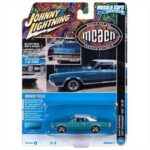 Johnny Lightning 1/64 1967 oldsmobile 442 w-30 *mcacn*, aquamarine poly