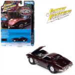 Johnny Lightning 1/64 1969 chevrolet corvette 427 *mcacn*, garnet red