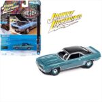 Johnny Lightning 1/64 1969 chevrolet copo camaro rs *mcacn*, azure turquoise poly