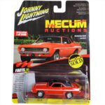 Johnny Lightning 1/64 1969 chevrolet yenko camaro, hugger orange with black vinal roof  white yenko