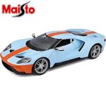 Maisto 1/18 2019 ford gt, gulf blue/orange