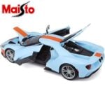 Maisto 1/18 2019 ford gt, gulf blue/orange - Image 2
