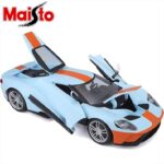 Maisto 1/18 2019 ford gt, gulf blue/orange - Image 3