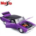Maisto 1/18 1969 dodge charger r/t, purple/black - Image 2