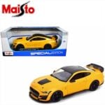 Maisto 1/18 2020 ford mustang shelby gt500, yellow/black