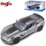 Maisto 1/24 2017 chevrolet corvette grand sport, grey metallic
