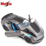 Maisto 1/24 2017 chevrolet corvette grand sport, grey metallic - Image 2