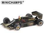 Minichamps 1/43 1985 lotus renault 97t ayron senna portugal gp 1985 rain tyres  1st career win, dirt
