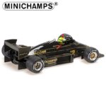 Minichamps 1/43 1985 lotus renault 97t ayron senna portugal gp 1985 rain tyres  1st career win, dirt - Image 2
