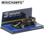 Minichamps 1/43 1985 lotus renault 97t ayron senna portugal gp 1985 rain tyres  1st career win, dirt - Image 3