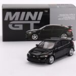 Mini GT 1/64 2023 honda civic type r crystal with *advan gt wheel*, black pearl