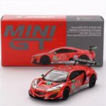 Mini GT 1/64 acura nsx gt3 evo22 #93 wtr racersedge motorsport imsa 2023 daytona 24h, red/grey