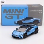 Mini GT 1/64 2024 lamborghini huracan sterrato, blue aegir