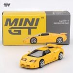 Mini GT 1/64 1995 bugatti eb110 super sport giallo bugatti, yellow