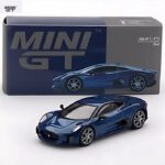 Mini GT 1/64 2024 jaguar c x75, blue