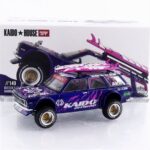 Mini GT 1/64 1969 datsun 510 wagon 4x4 kaido offroad, purple/pink