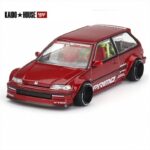 Mini GT 1/64 1987 honda civic ef kaido works v2, red