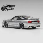 Microturbo 1/64 Custom 180sx Metallic Silver MT6407A4 - Image 3