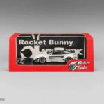Microturbo  1/64 rocket bunny 180sx, metallic white