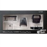 Microturbo  1/64 rocket bunny s2000, metallic black 1/64 s2000 tuning parts, black