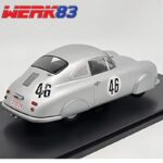Werk83 1/18 1951 porsche 356 sl #46 class winner 24h lemans veuillet mouche, silver - Image 3