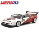 WERK83 1/18 1980 bmw m1 procar #40 hans-joachim stuck winner monaco procar series, red/white