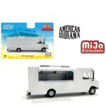 American Diorama 1/64 plain white food truck