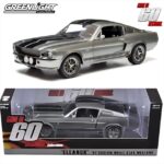 GREENLIGHT - 1/18 - FORD USA - MUSTANG SHELBY GT500 1967 - ELEANOR GONE IN SIXTY SECONDS GREY BLACK