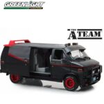 GreenLight 1/18 1983 gmc vandura *a-team van*, grey/black with opening parts like front doors  slidi
