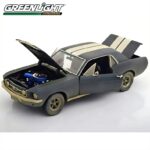 GreenLight 1/18 1967 ford mustang coupe *creed ii 2018 adonis creeds*, matt black - Image 2