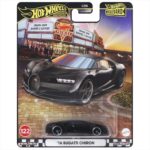 Mattel Hot Wheels Premium – 1/64 Boulevard – #122 16 Bugatti Chiron Black