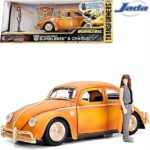 JADA #253115000 1/24 transformers volkswagen beetle bumblebee  charlie figure in nice transformers p