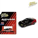 Johnny Lightning 1/64 honda crx *advan yokohama*, red/black