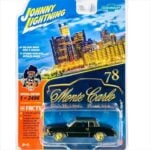 Johnny Lightning 1/64 1978 chevrolet monte carlo, black/gold