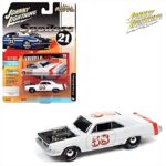 Johnny Lightning 1/64 johnny lightning street freaks - 1970 Dodge Dart Swinger #58 - White Red