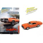 Johnny Lightning 1:64 1969 dodge charger, orange