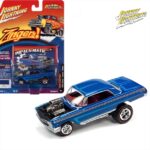 JLSP207B Johnny Lightning 1962 Chevrolet Impala Coupe Zinger Deep Blue Gloss1/64