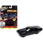 Johnny Lightning 1/64 1971 plymouth road runner, gloss black