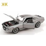 KK SCALE 1/12 1967 ford mustang shelby gt500 eleanor *gone in 60 seconds look-a-like*, grey metallic - Image 2