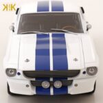 KK SCALE 1/12 1967 ford mustang shelby gt500 eleanor, white/blue - Image 2