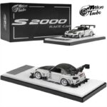Microturbo 1/64 s2000 Honda race car, white metallic