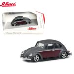 Schuco 1/64 volkswagen beetle lowrider, mat grey metallic