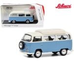 Schuco 1/64 volkswagen t2 camper, blue/white