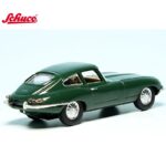 Schuco jaguar e-type coupe, *british racing*, green Scale:1/64 - Image 2