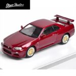 STREET WEAPON 1/64 Nissan Skyline R34 V-Spec II BNR34, Red Carbon