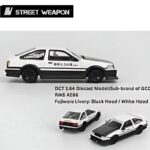 STREET WEAPON 1/64 RWB Toyota AE86 Fujiwara Livery White Black